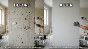 skim coating vs spot repair