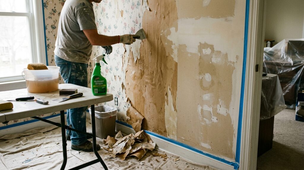 wallpaper stripping Manhattan